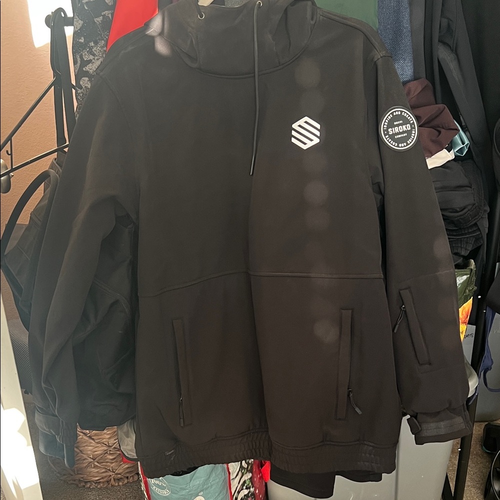 Siroko Black Men's Ski/Snowboard Jacket, M